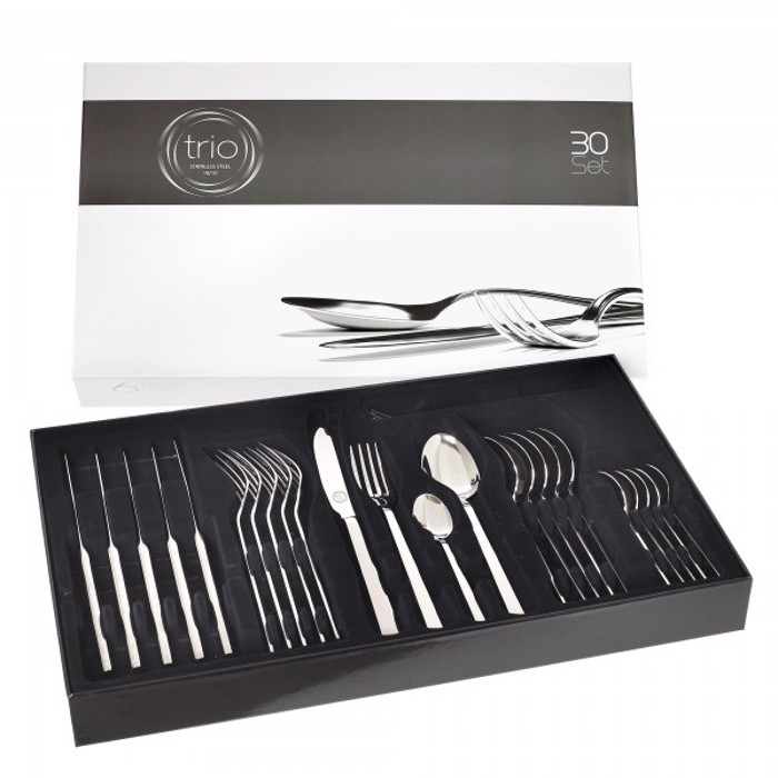 Cryspo Trio Set Maxairopirouna 30 Temaxion INOX 18/10 'KARMA' 45840030